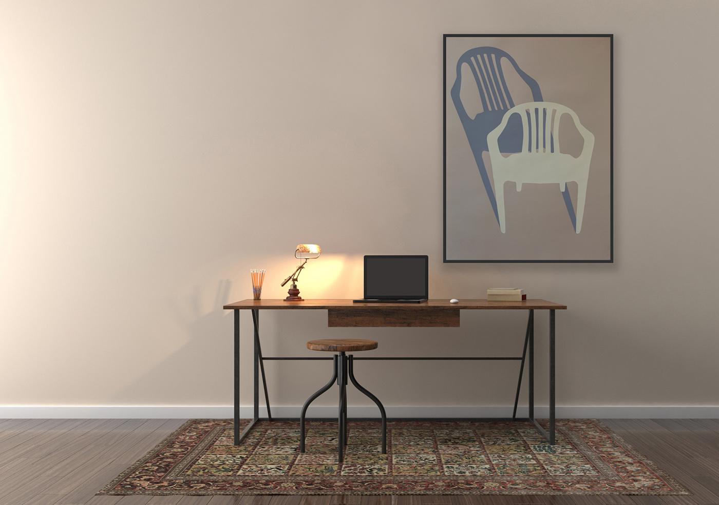 Sedia del Signore #2 - Print Minimalismo di Irini Bachlitzanaki