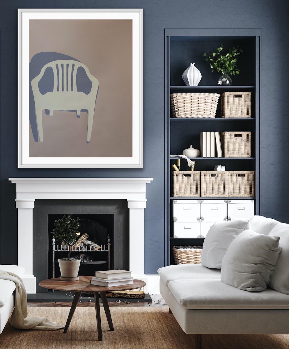 Lord's Chair #3, Still Life Print, Contemporary Interior Chair Art Minimal Style 4