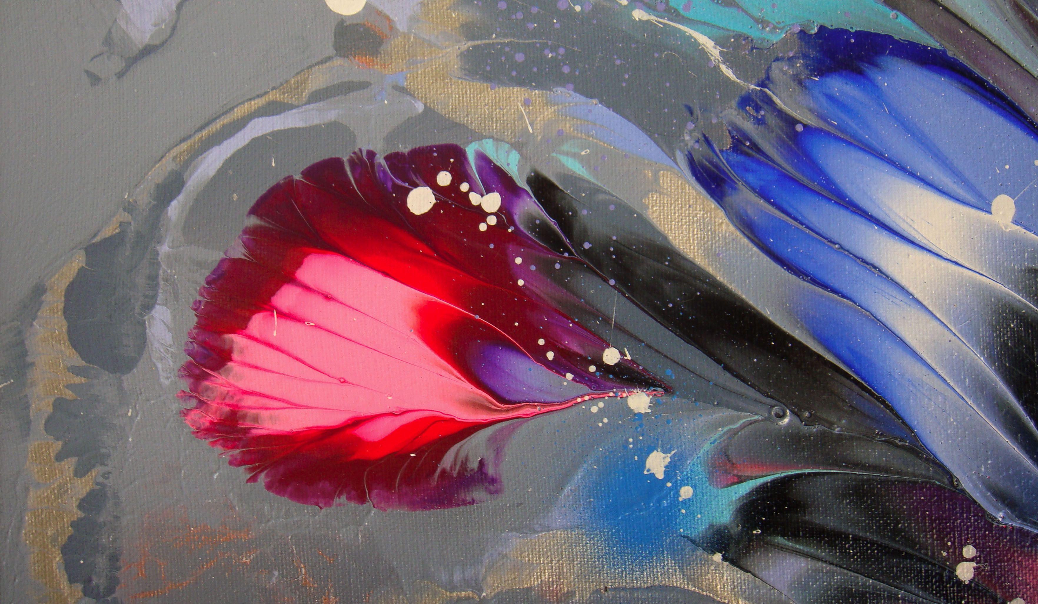 BOUQUET ABSTRACTO, Pintura, Acrílico sobre lienzo - Painting Abstracto de Irini Karpikioti