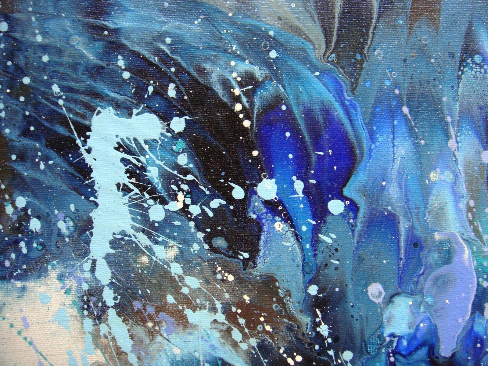 COMPOSIZIONE BLU, Pittura, Acrilico su tela - Painting Astratto di Irini Karpikioti