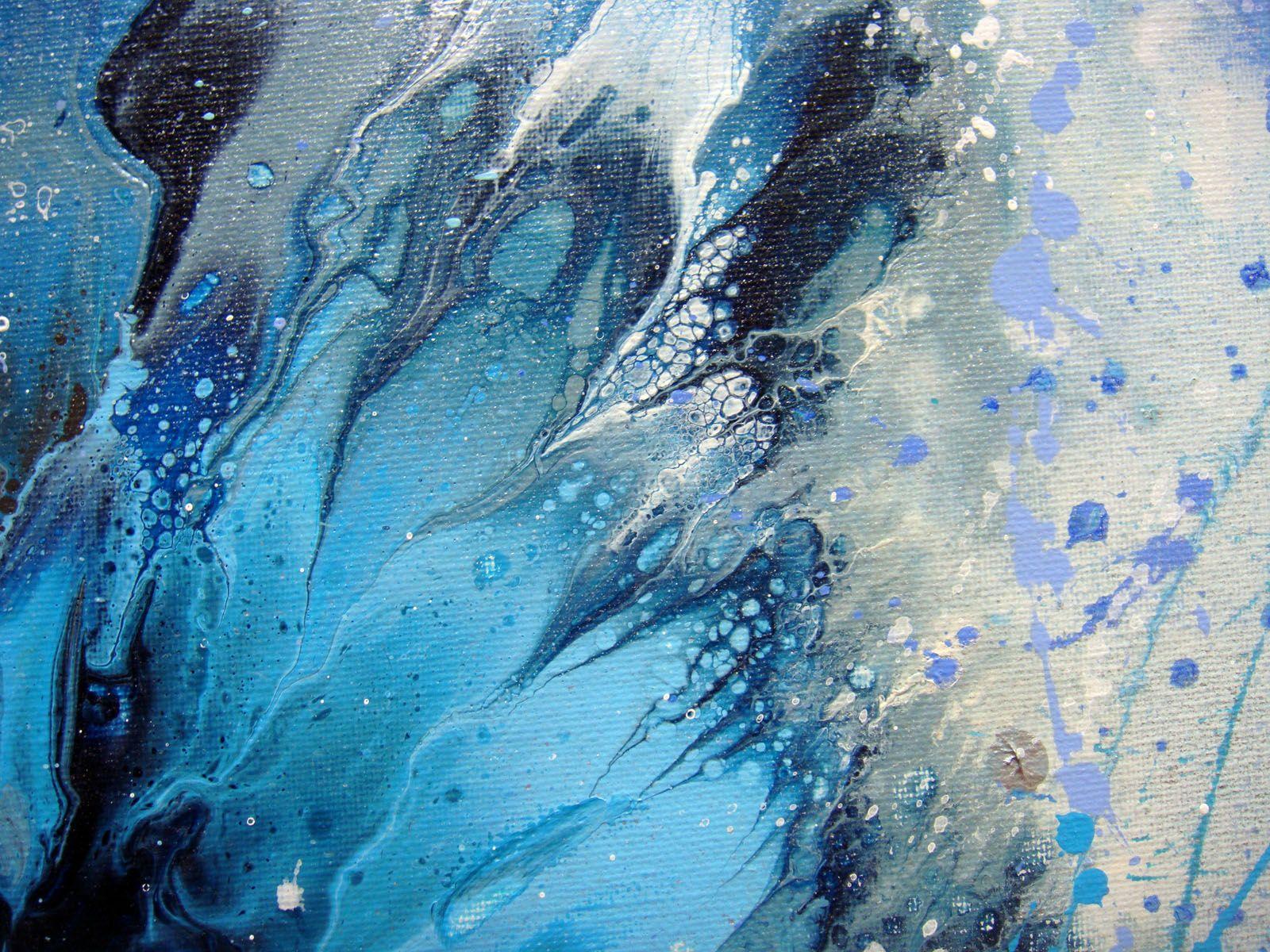 COMPOSIZIONE BLU, Pittura, Acrilico su tela - Abstract Painting Blu di Irini Karpikioti