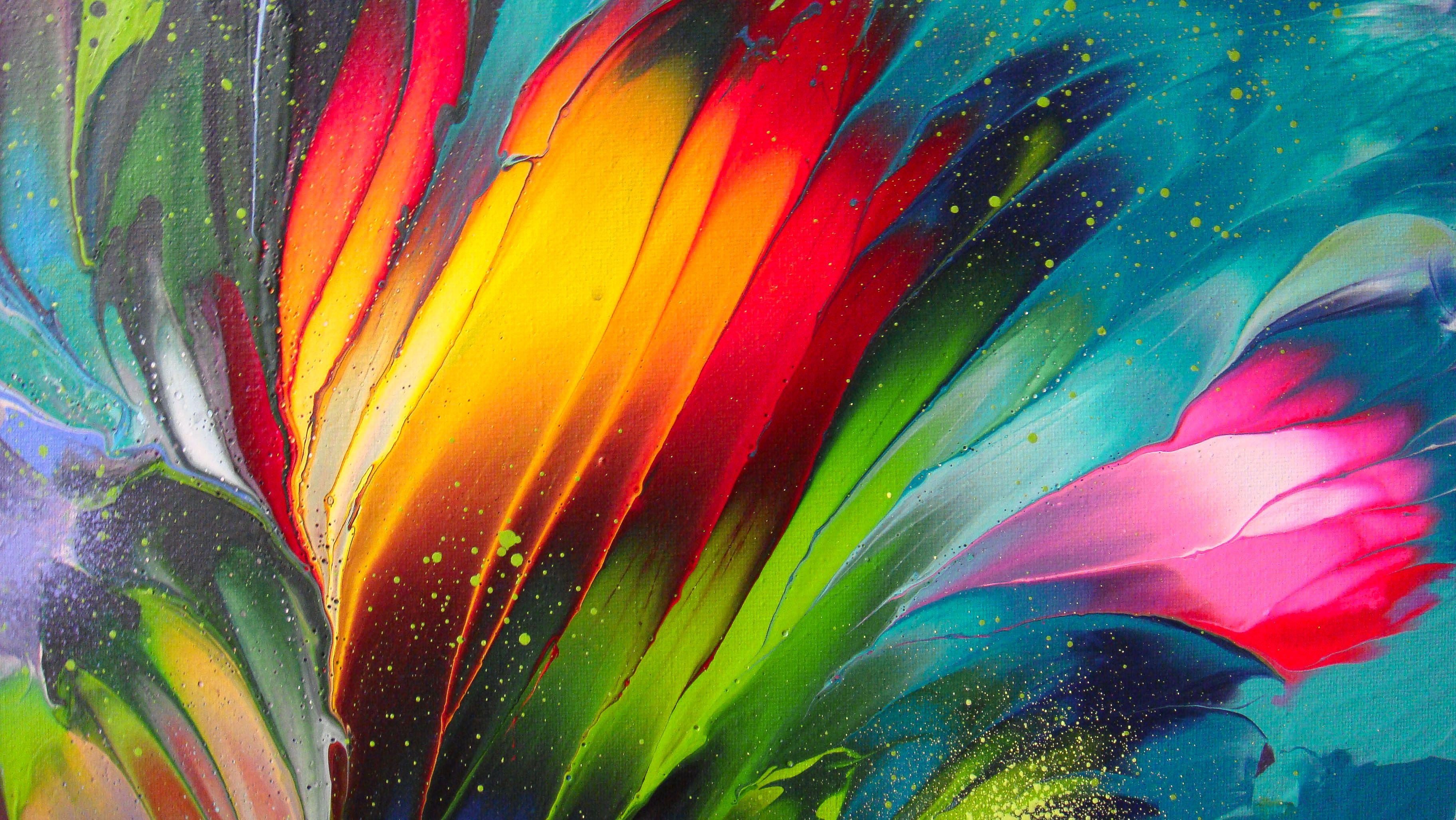EMERALD FLOW, Pittura, Acrilico su tela - Painting Astratto di Irini Karpikioti