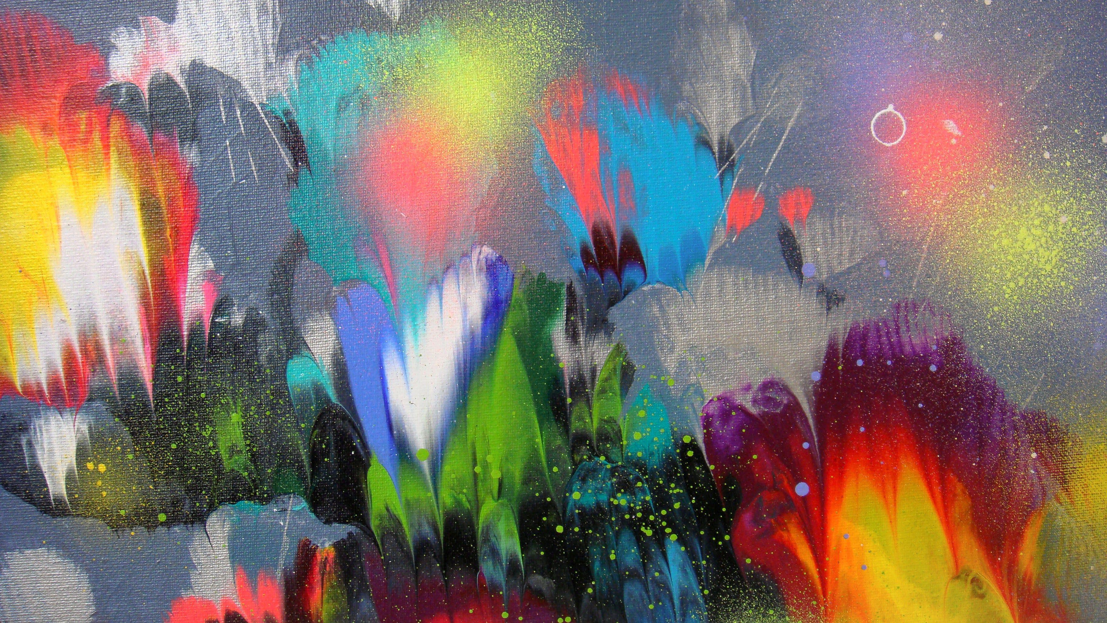 CHARME SERALE, Pittura, Acrilico su tela - Abstract Painting Grigio di Irini Karpikioti