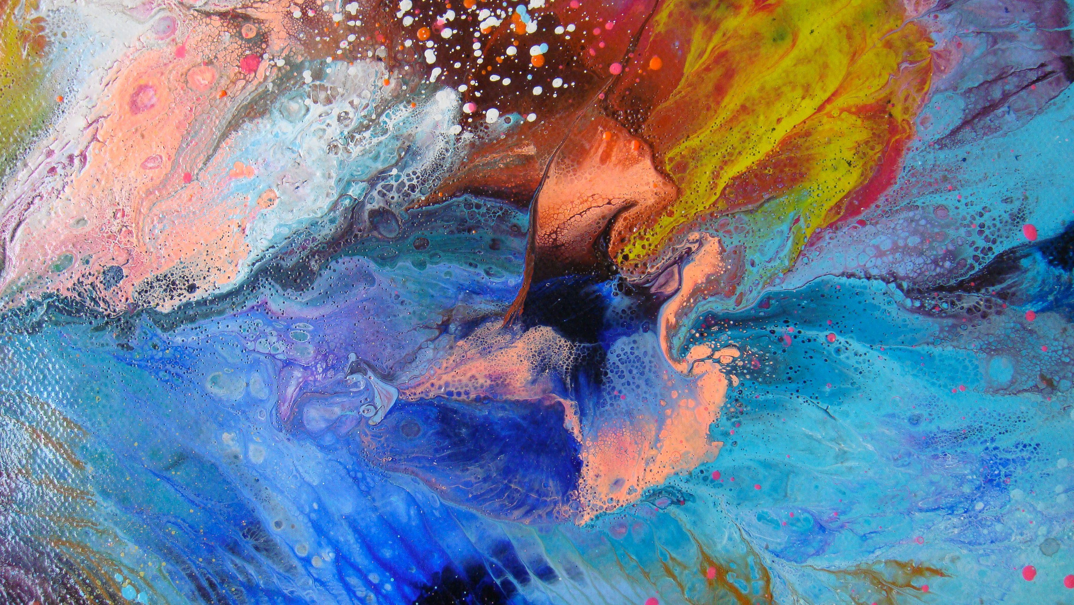 VOLO, Pittura, Acrilico su tela - Painting Astratto di Irini Karpikioti