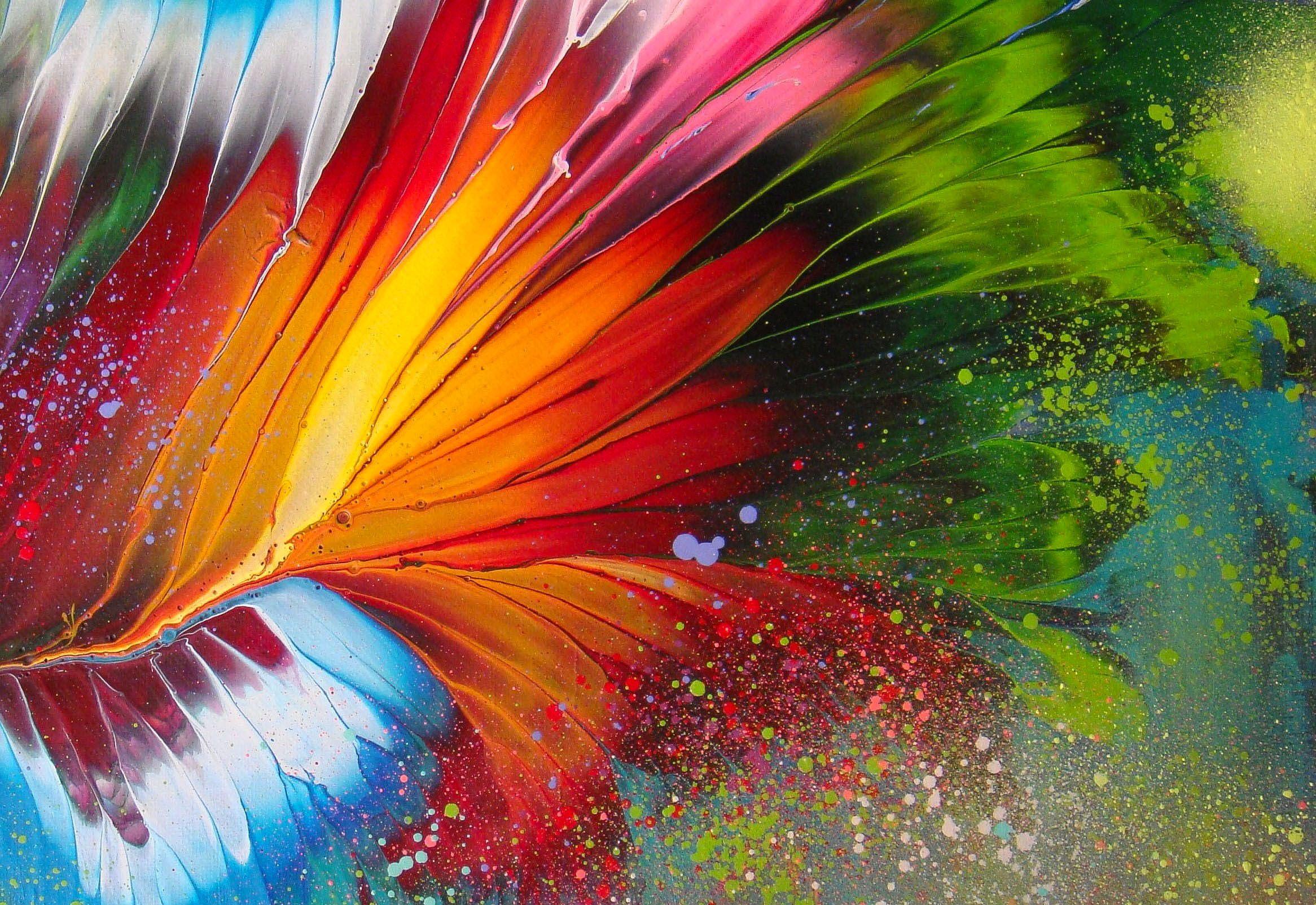 INSPIRACIÓN FLORAL, Pintura, Acrílico sobre lienzo - Abstract Painting Gris de Irini Karpikioti