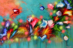 INSPIRACIÓN FLORAL, Pintura, Acrílico sobre lienzo