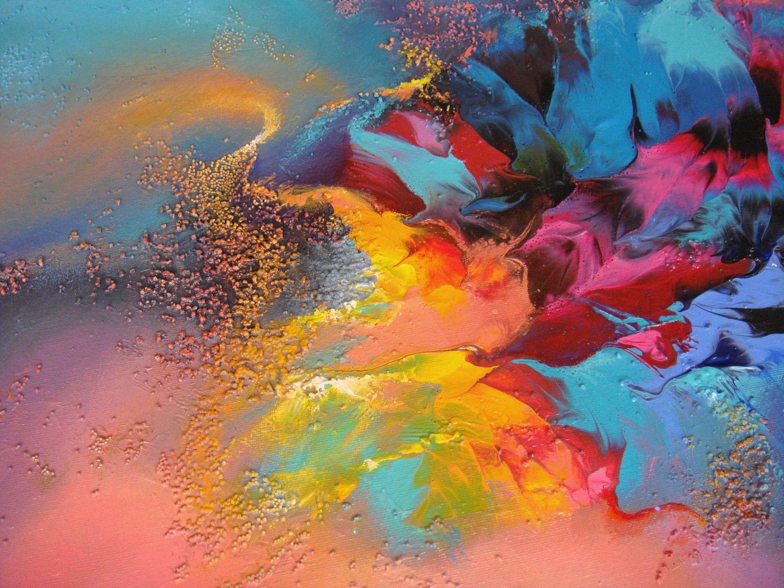 FLYING DREAMS, Painting, Acrylic on Canvas - Gray Abstract Painting by Irini Karpikioti