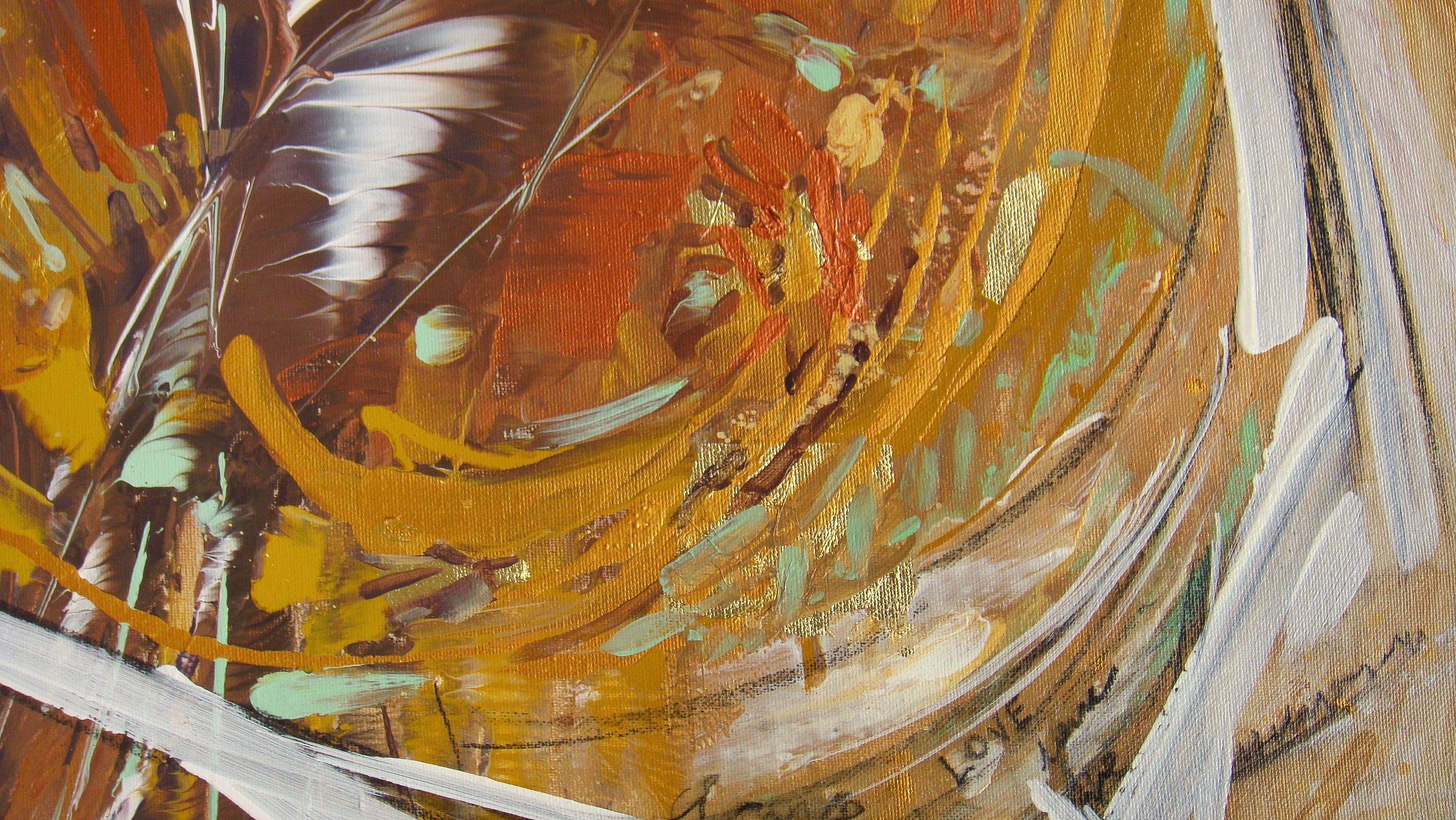 FOR YOU, Gemälde, Acryl auf Leinwand (Abstrakter Expressionismus), Painting, von Irini Karpikioti