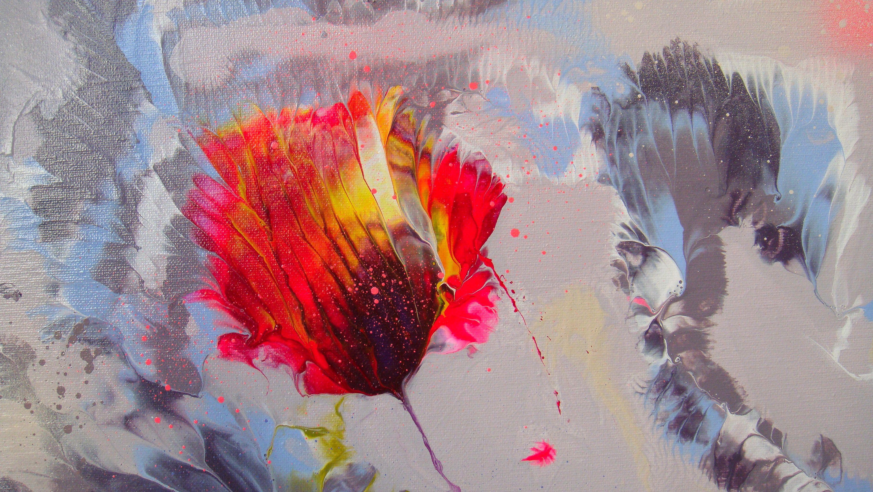 JARDÍN DE LA FELICIDAD, Pintura, Acrílico sobre lienzo - Painting de Irini Karpikioti