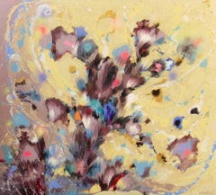 LOVELY SUNNY GARDEN, Painting, Acrylic on Canvas