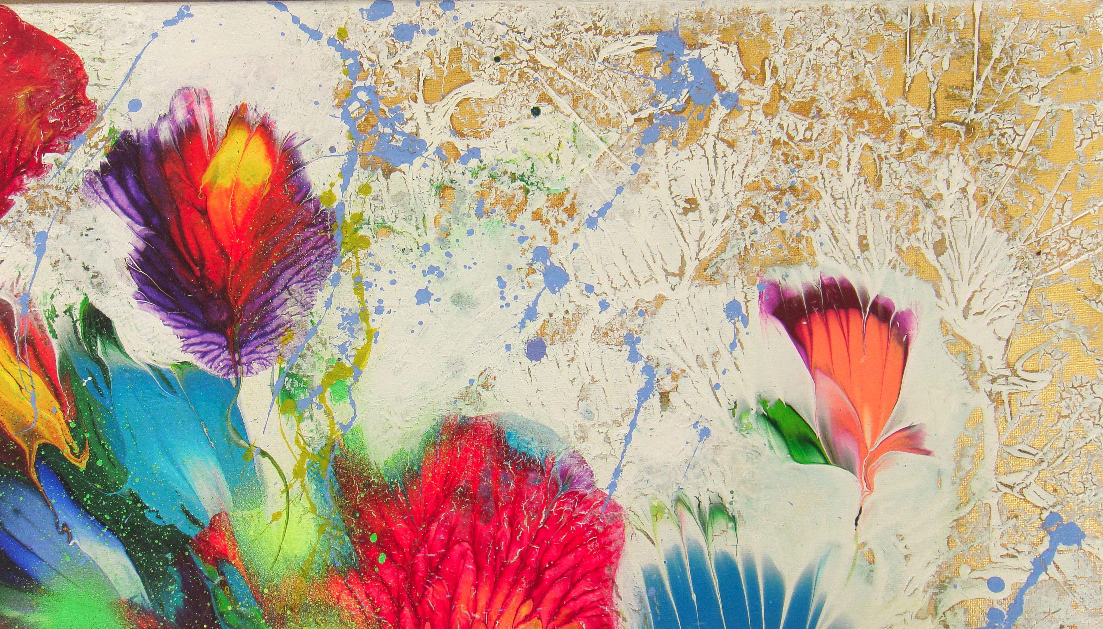 Risveglio mattutino, Pittura, Acrilico su tela - Abstract Painting Beige di Irini Karpikioti