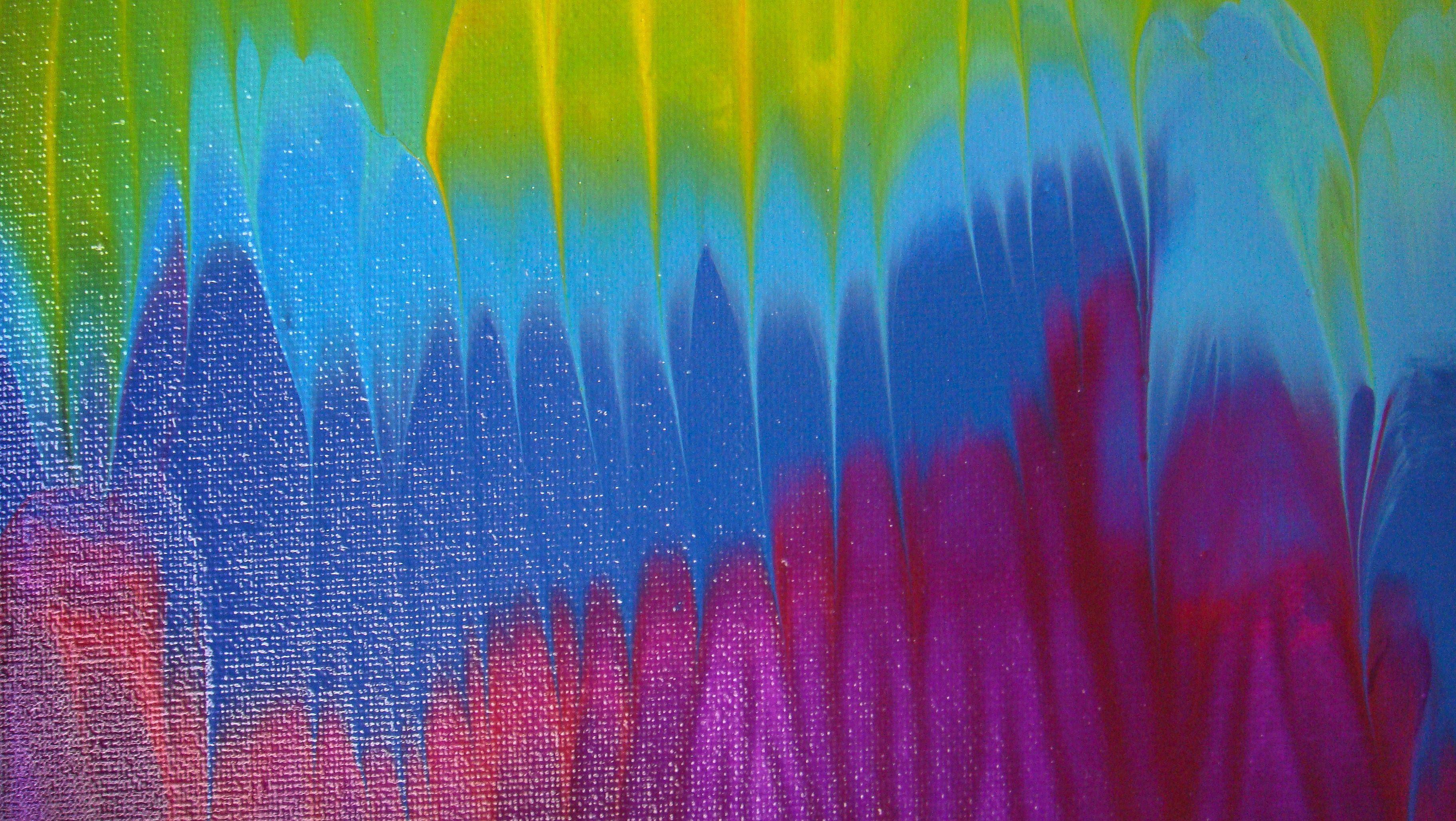 aesthetic rainbow painting