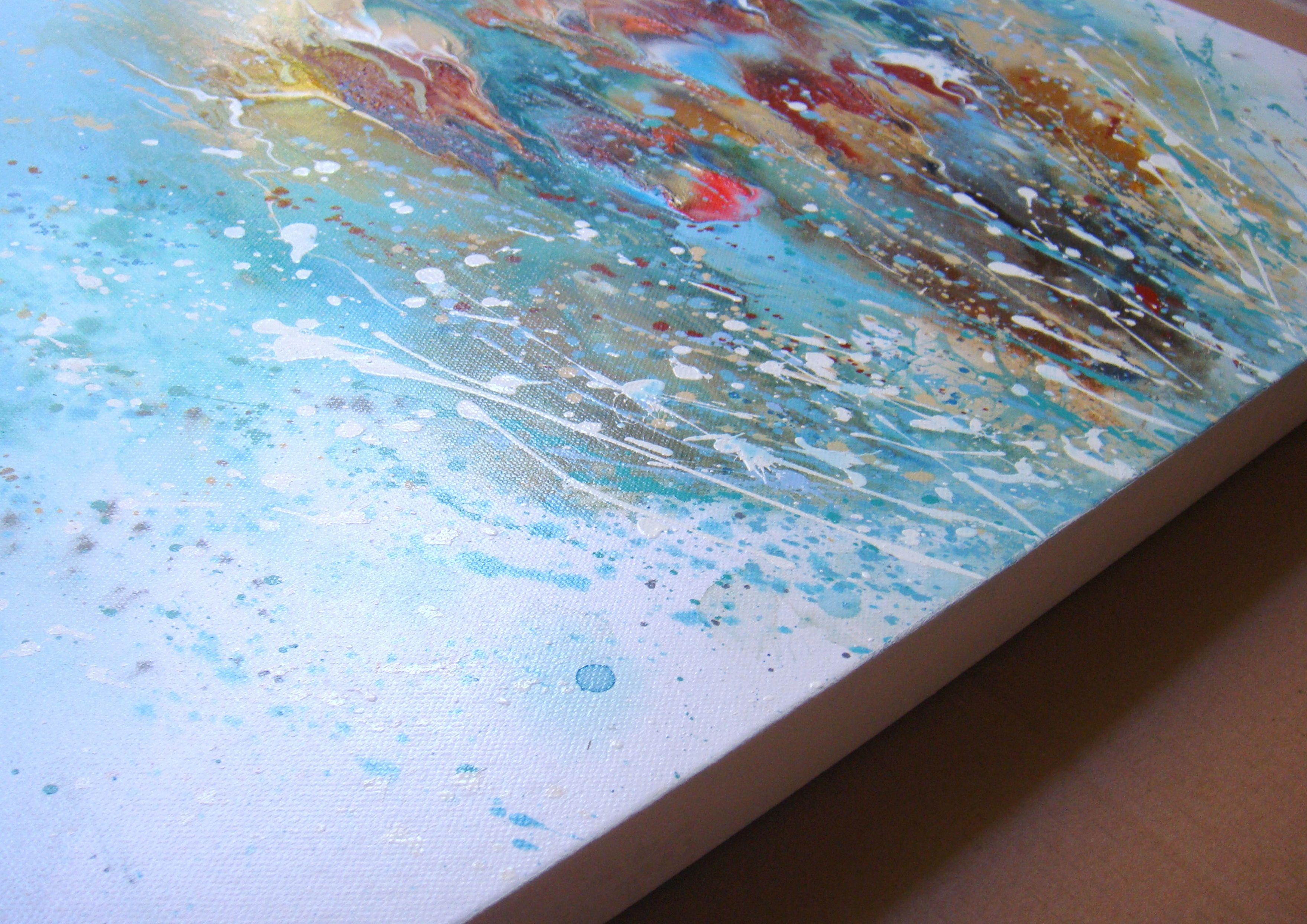 SPLASHES, Painting, Acrylic on Canvas For Sale 3
