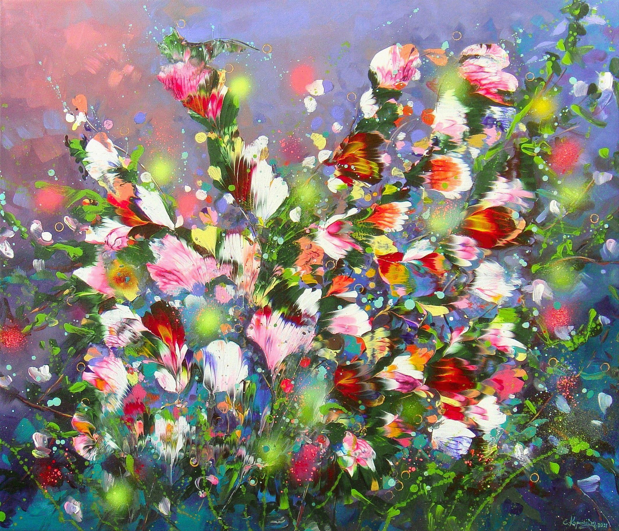 PRIMAVERA, Pintura, Acrílico sobre lienzo - Painting de Irini Karpikioti