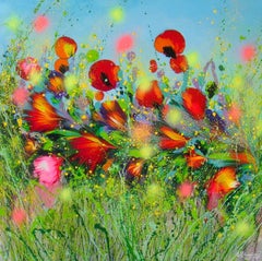 SPRING POPPIES, Painting, Acrylic on Canvas