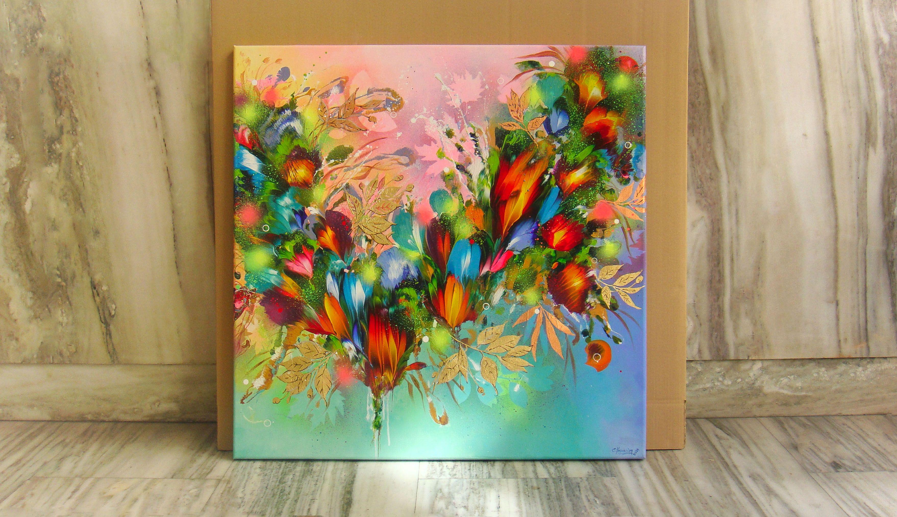 Bienvenue dans ma Gallery et merci pour votre visite !    Si vous êtes à la recherche d'une œuvre d'art qui fera jaser, ne cherchez pas plus loin... Cette pièce n'est pas seulement une œuvre d'art, c'est une expérience exubérante, qui attend d'être