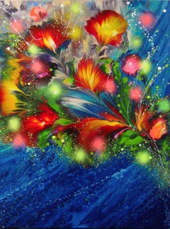 SUMMER SEA BREEZE, Painting, Acrylic on Canvas