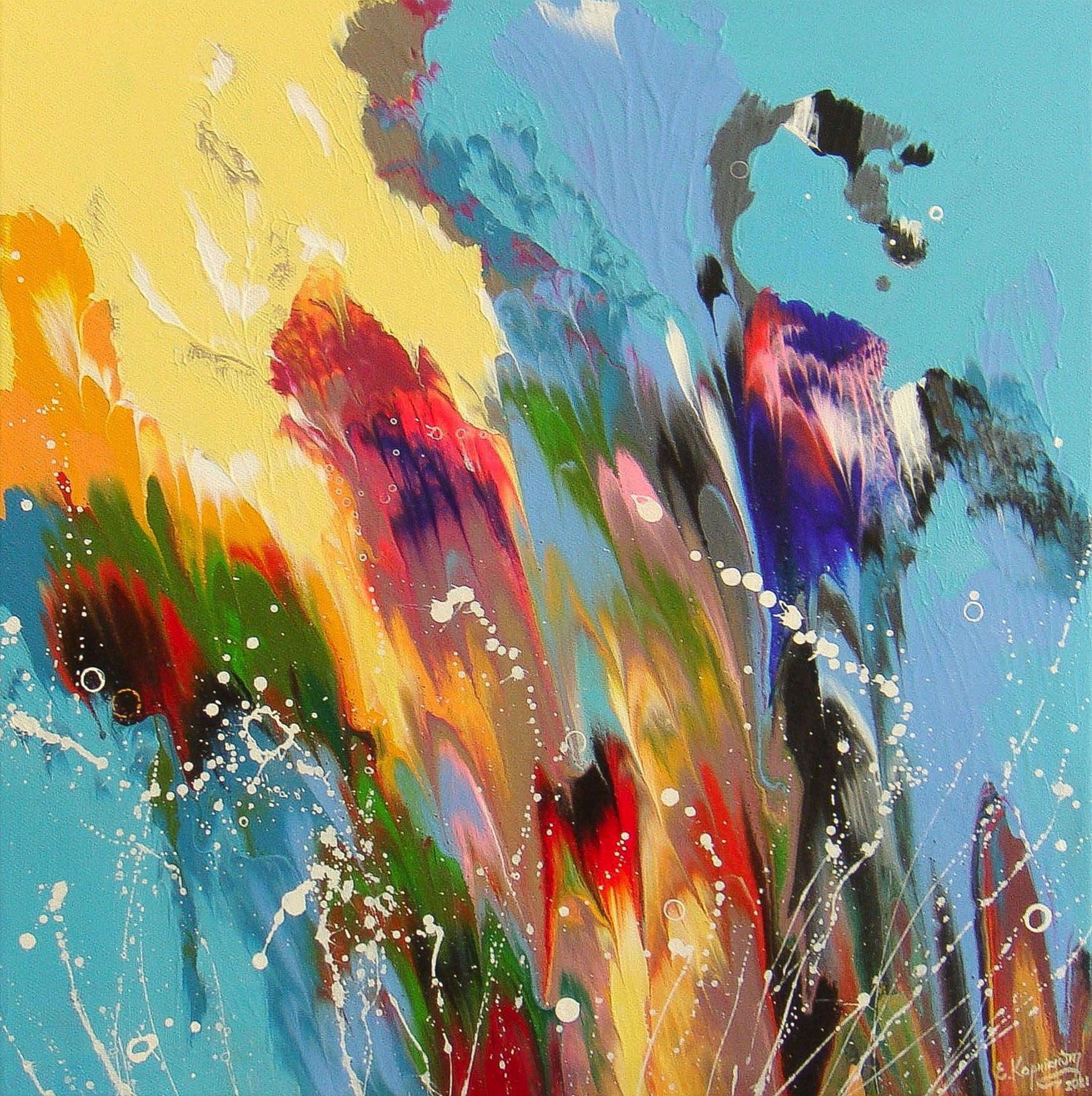 DÍA SOLEADO, Pintura, Acrílico sobre lienzo - Painting de Irini Karpikioti