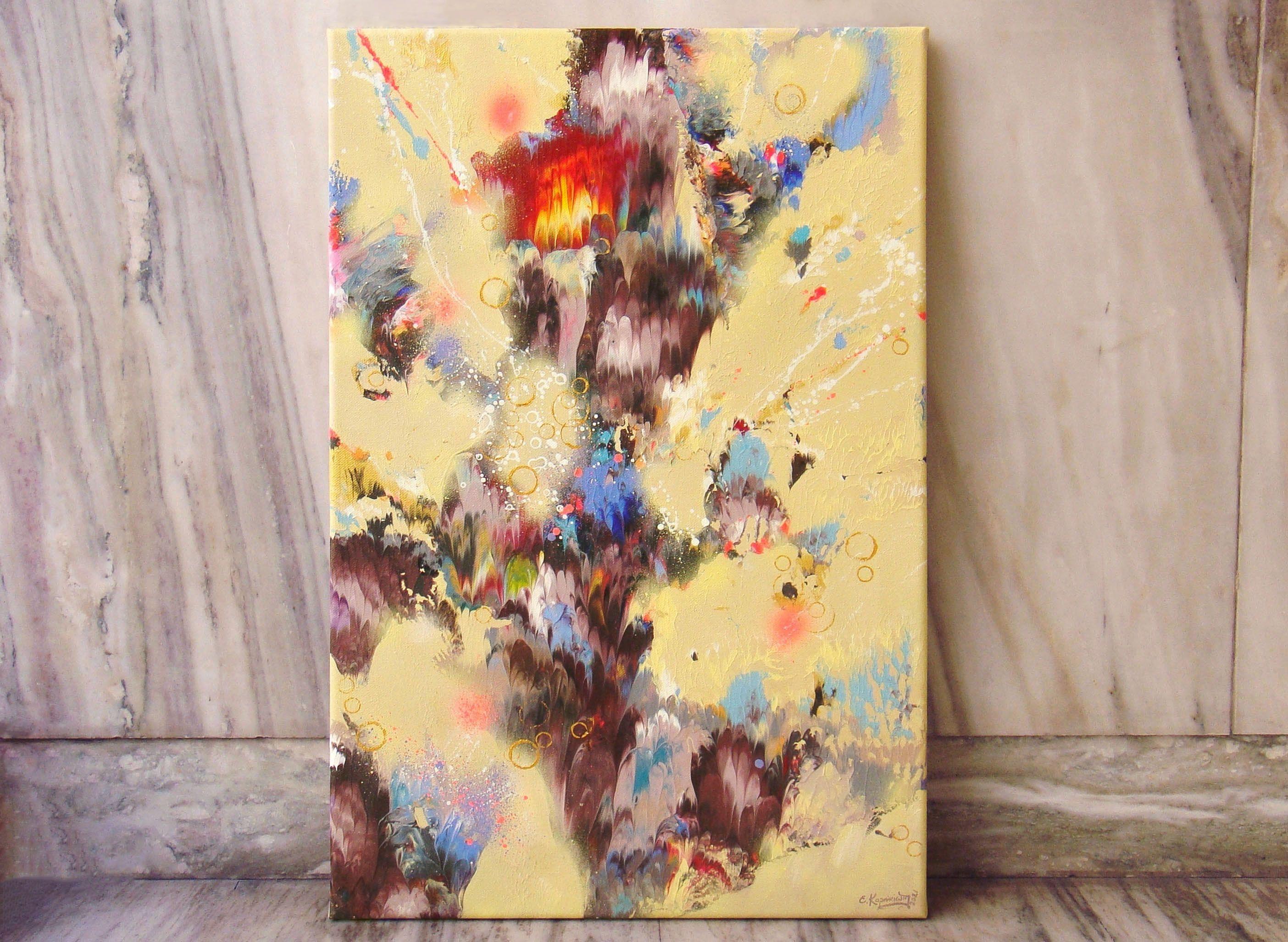 INSPIRATION DE SUNNY, Peinture, Acrylique sur Toile - Painting de Irini Karpikioti