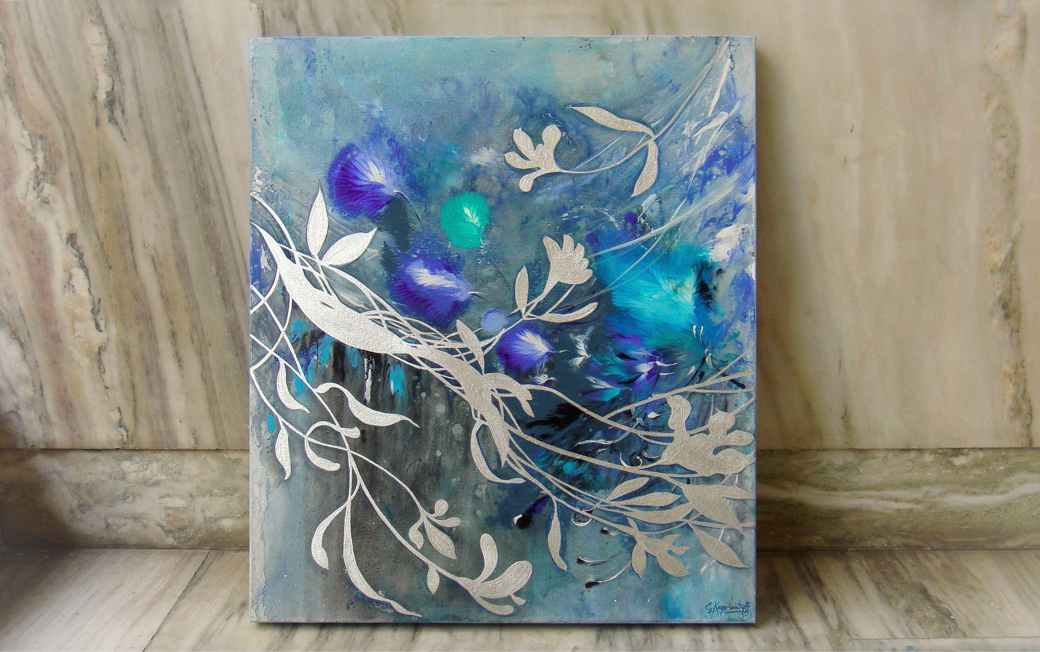 BELLEZZA INVERNALE, Pittura, Acrilico su tela - Painting di Irini Karpikioti