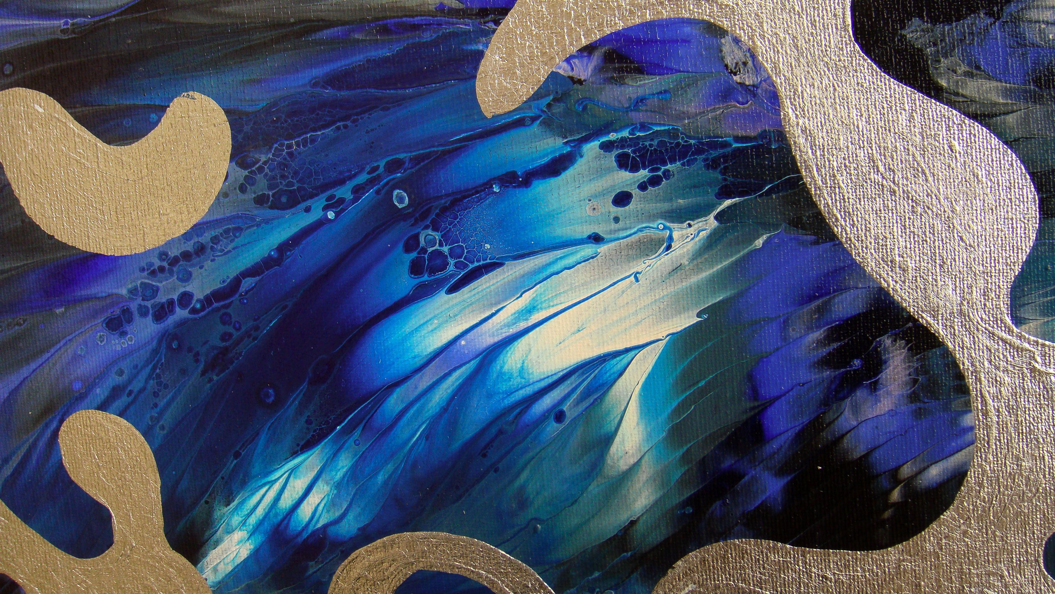 PATTERNI D'INVERNO, Pittura, Acrilico su tela - Painting Astratto di Irini Karpikioti