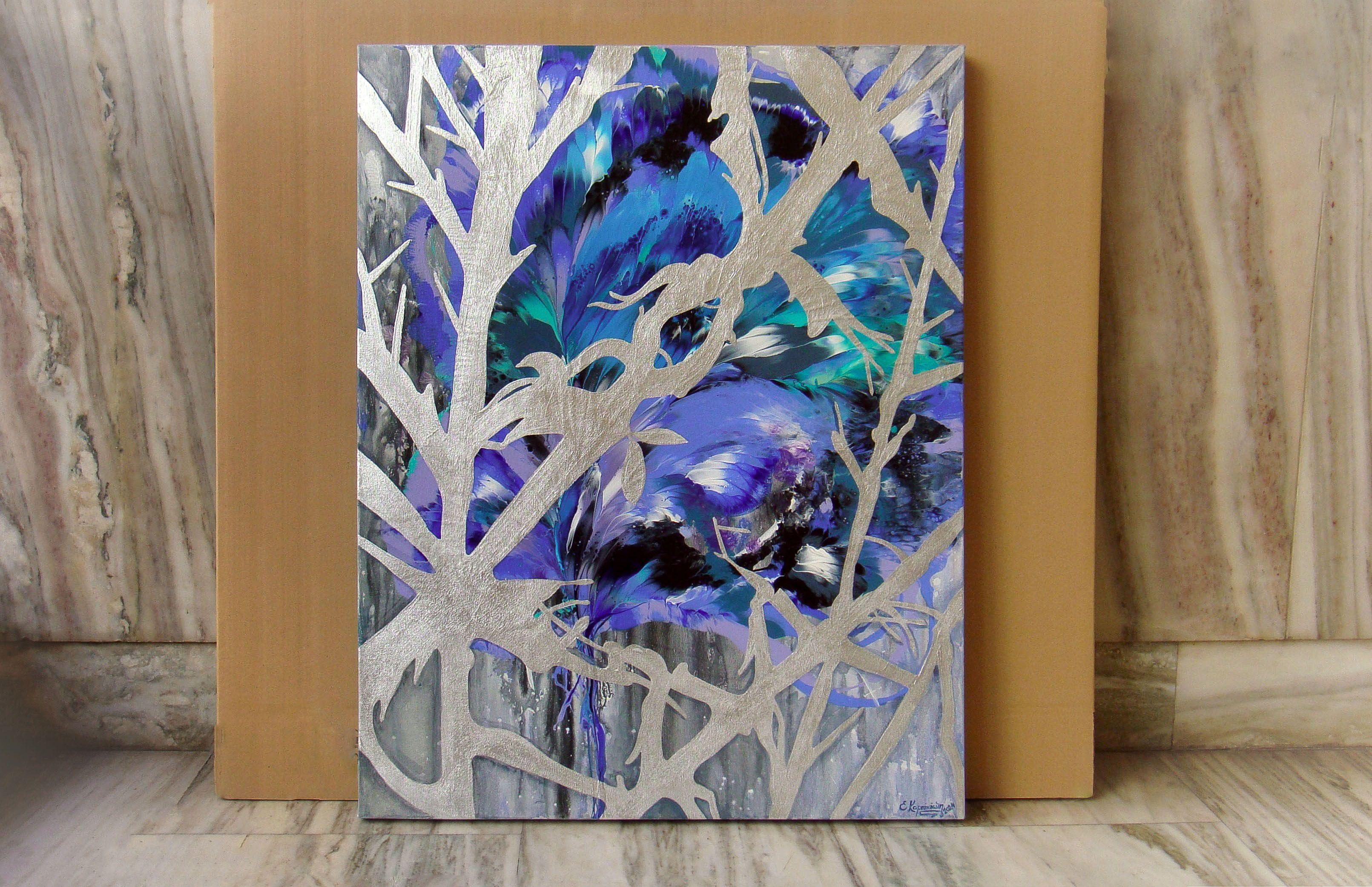 STORIE D'INVERNO, Pittura, Acrilico su tela - Painting di Irini Karpikioti