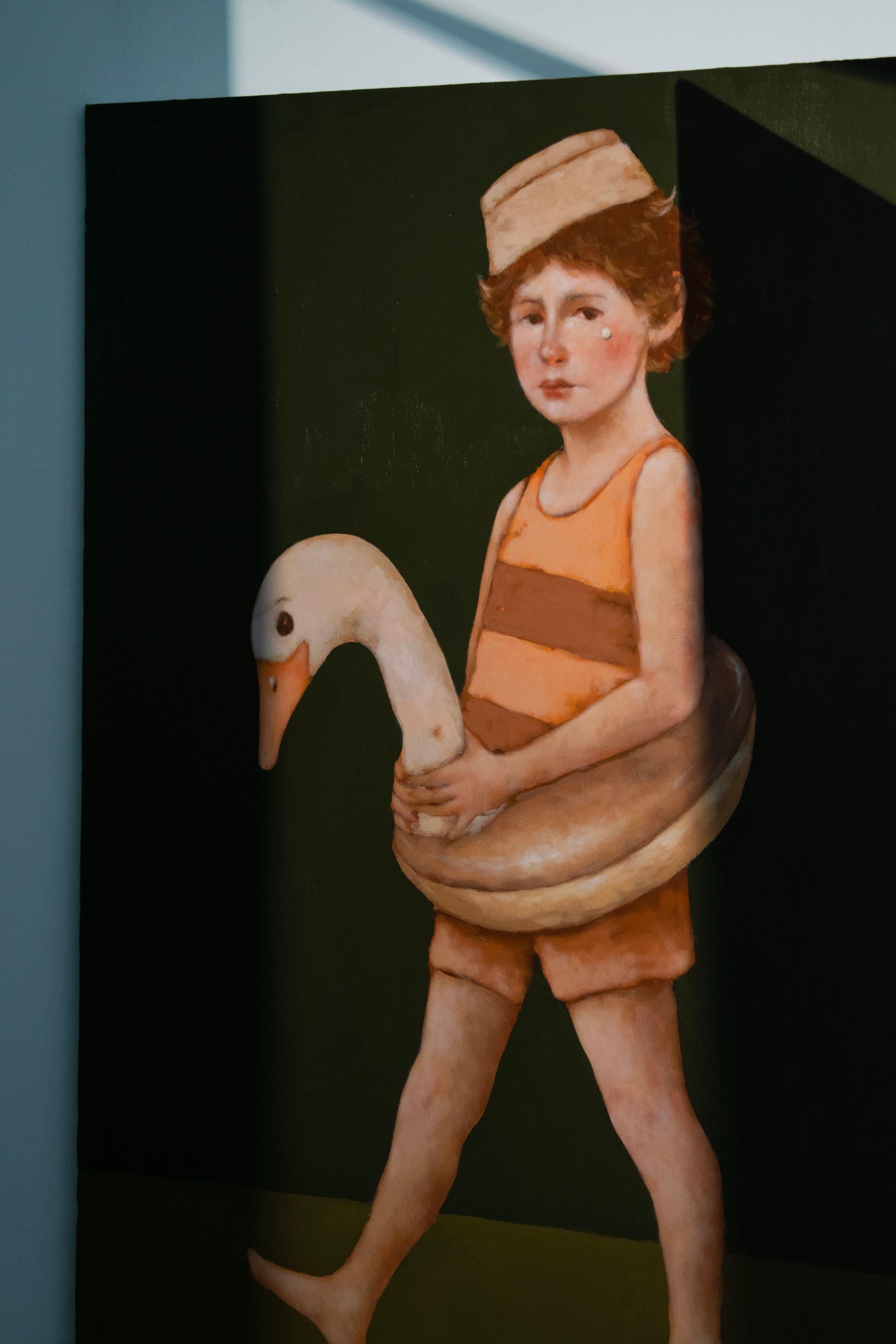 KONTEMPORÄRES KUNSTWERK Figurativ Kinder Öl Irinka Talakhadze NEW Malerei im Angebot 2