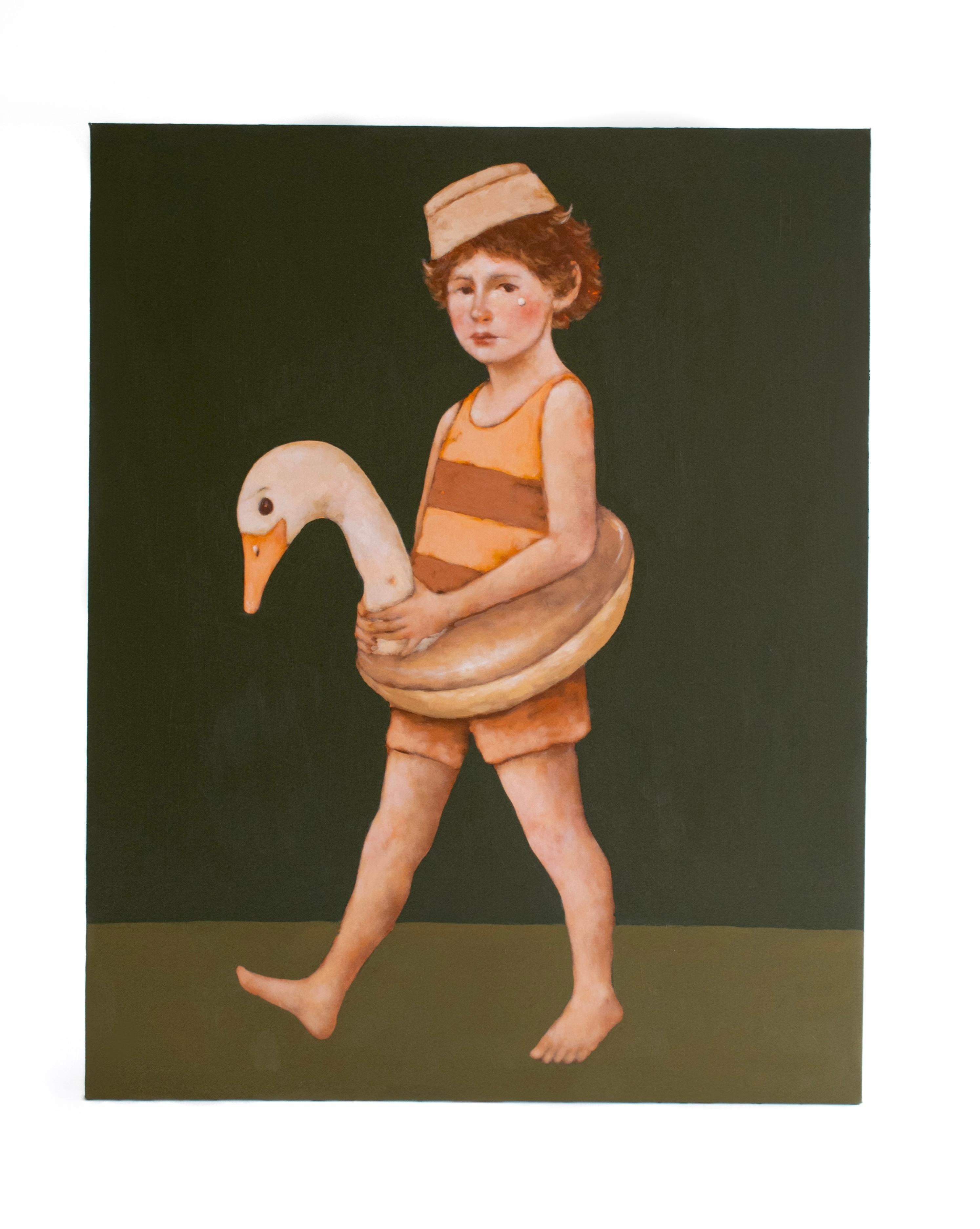 KONTEMPORÄRES KUNSTWERK Figurativ Kinder Öl Irinka Talakhadze NEW Malerei im Angebot 5