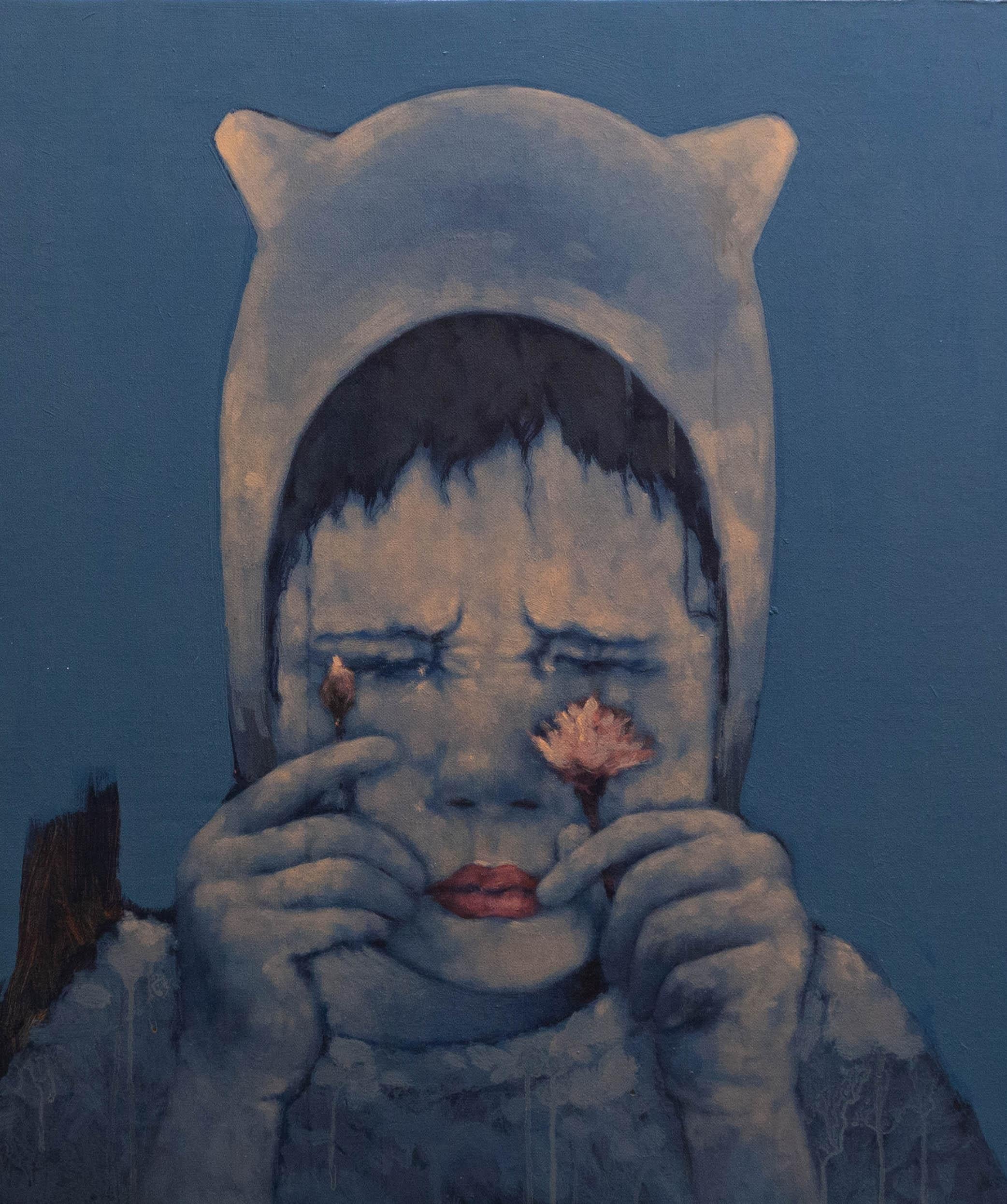 KONTEMPORÄRES KUNSTWERK Figurativ Kinder Öl Irinka Talakhadze NEW Malerei im Angebot 6