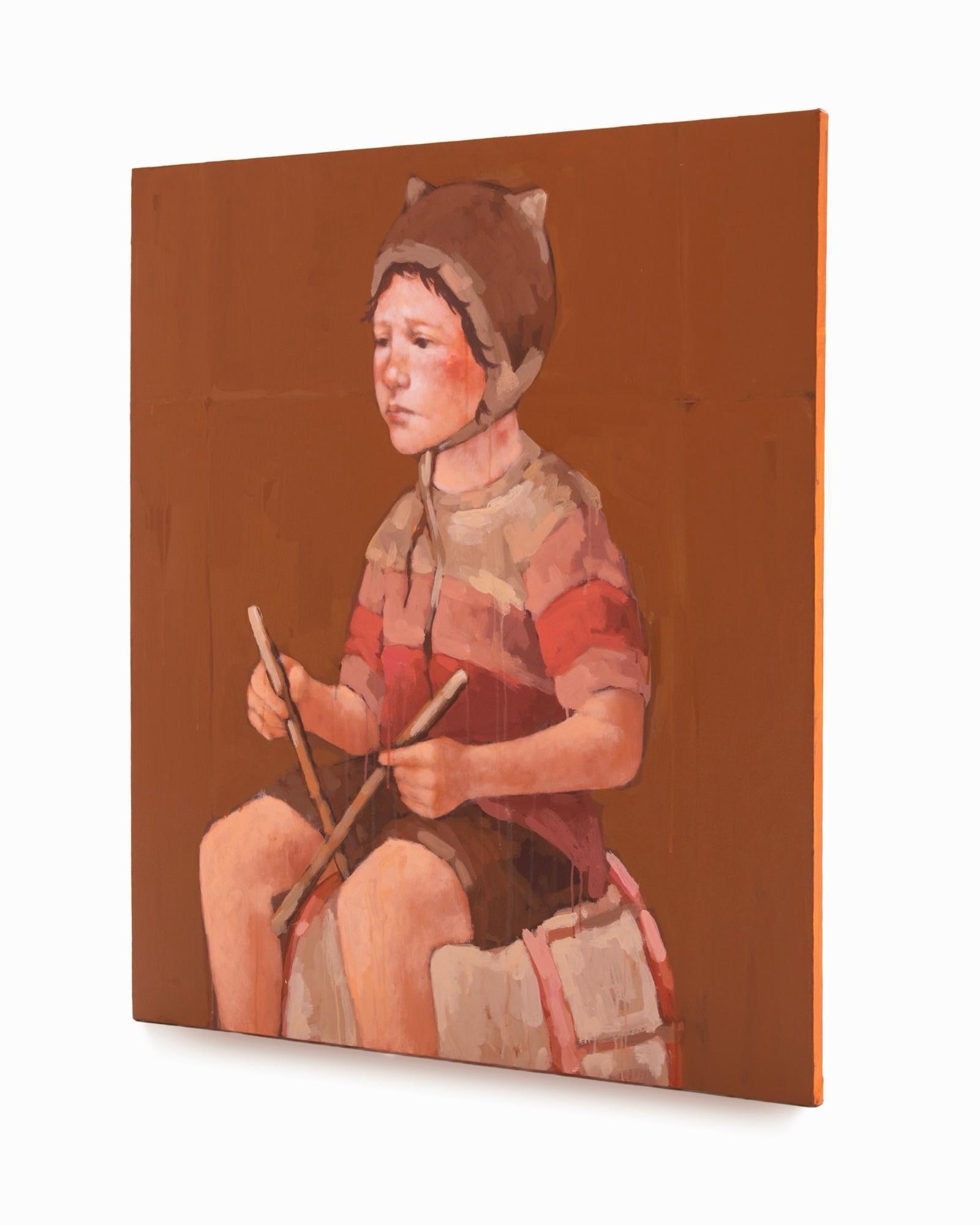 OBRA DE ARTE CONTEMPORÁNEO Figurativa Colores de la Tierra Irinka Talakhadze NUEVA Pintura 3