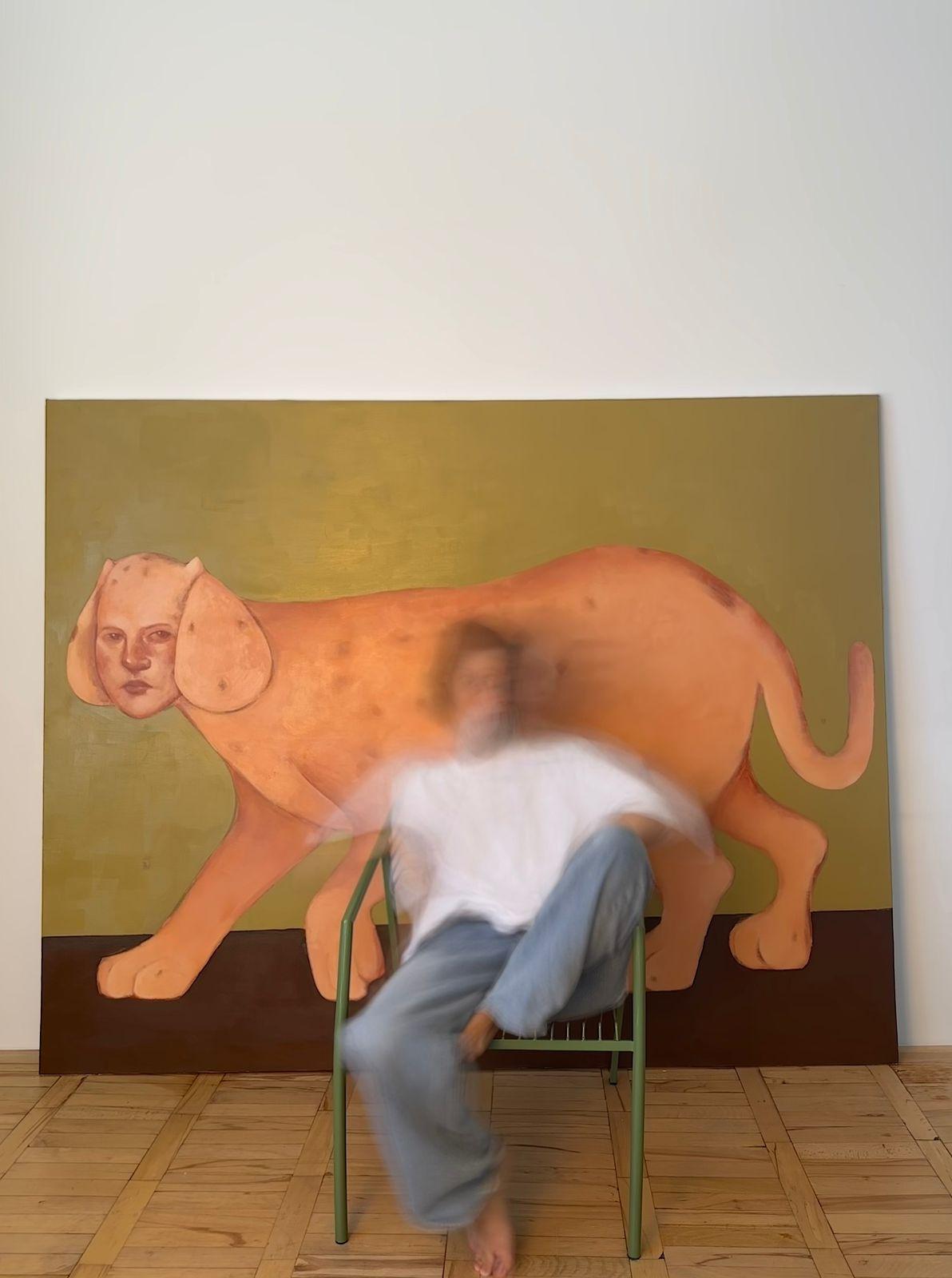 OBRA DE ARTE CONTEMPORÁNEO Figurativa Colores de la Tierra Irinka Talakhadze NUEVA Pintura 7