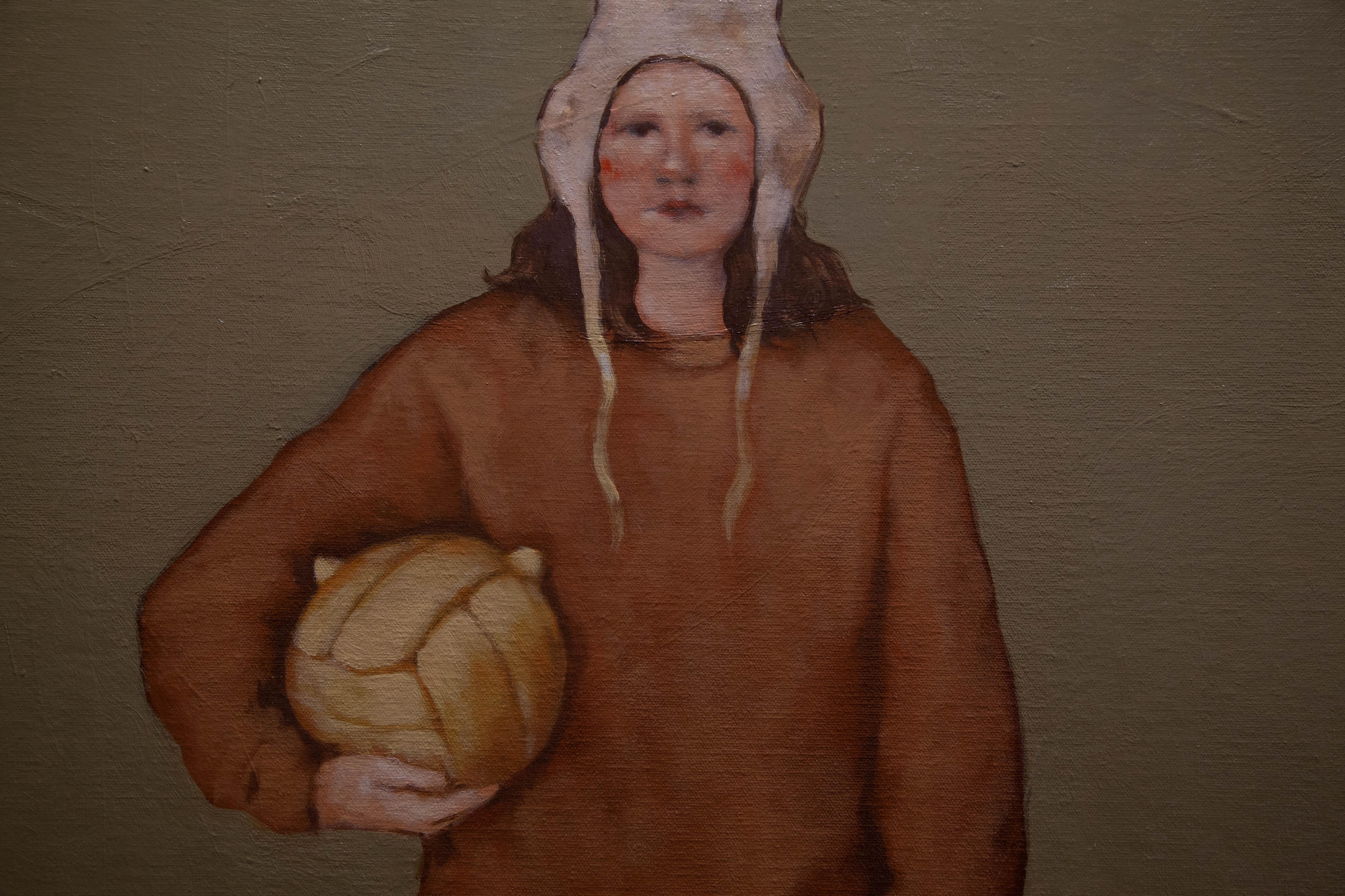 CONTEMPORARY Figuratives Mädchen Frauen Sport Ölgemälde Irinka Talakhadze im Angebot 1