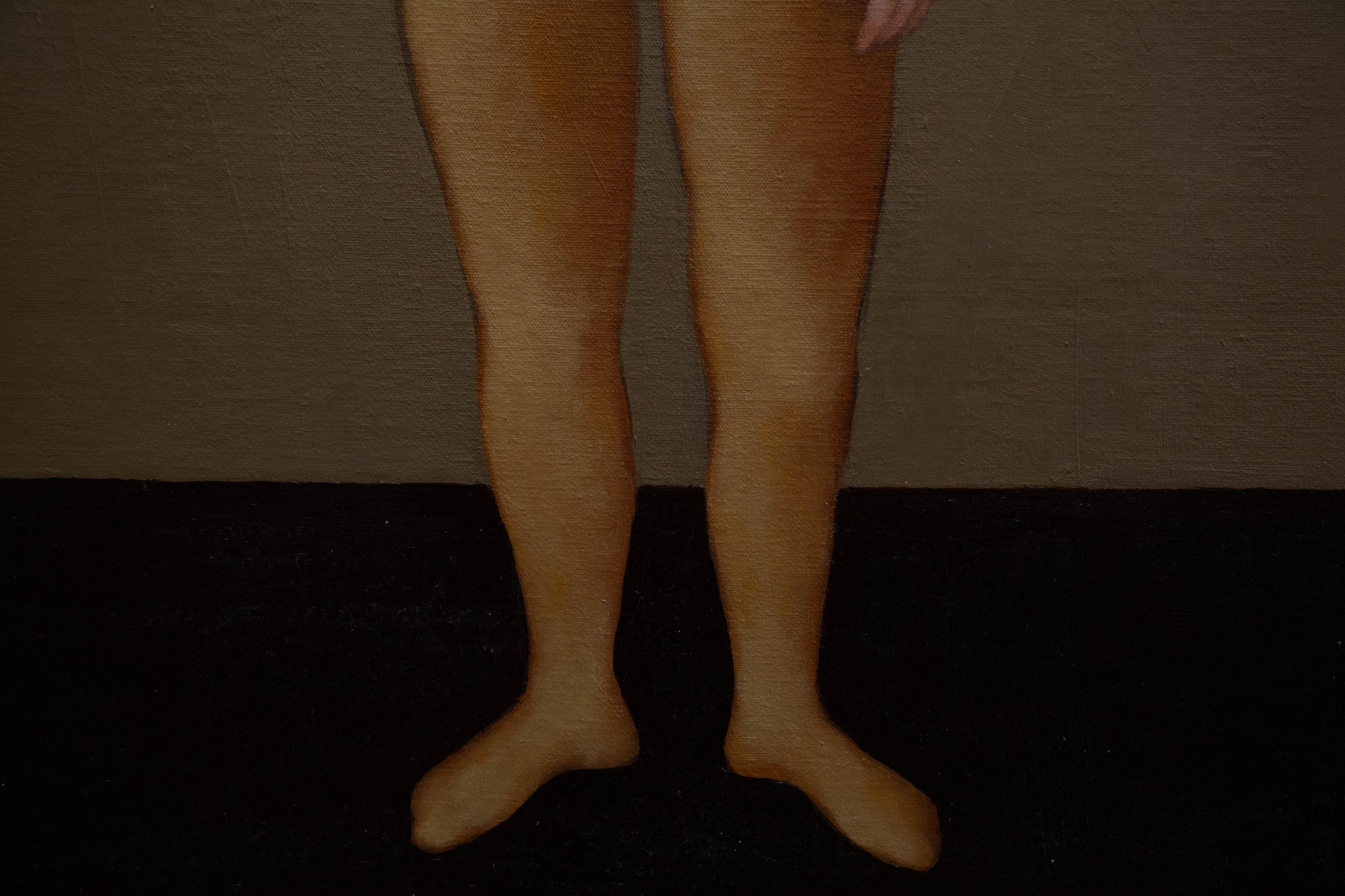 CONTEMPORARY Figuratives Mädchen Frauen Sport Ölgemälde Irinka Talakhadze im Angebot 3