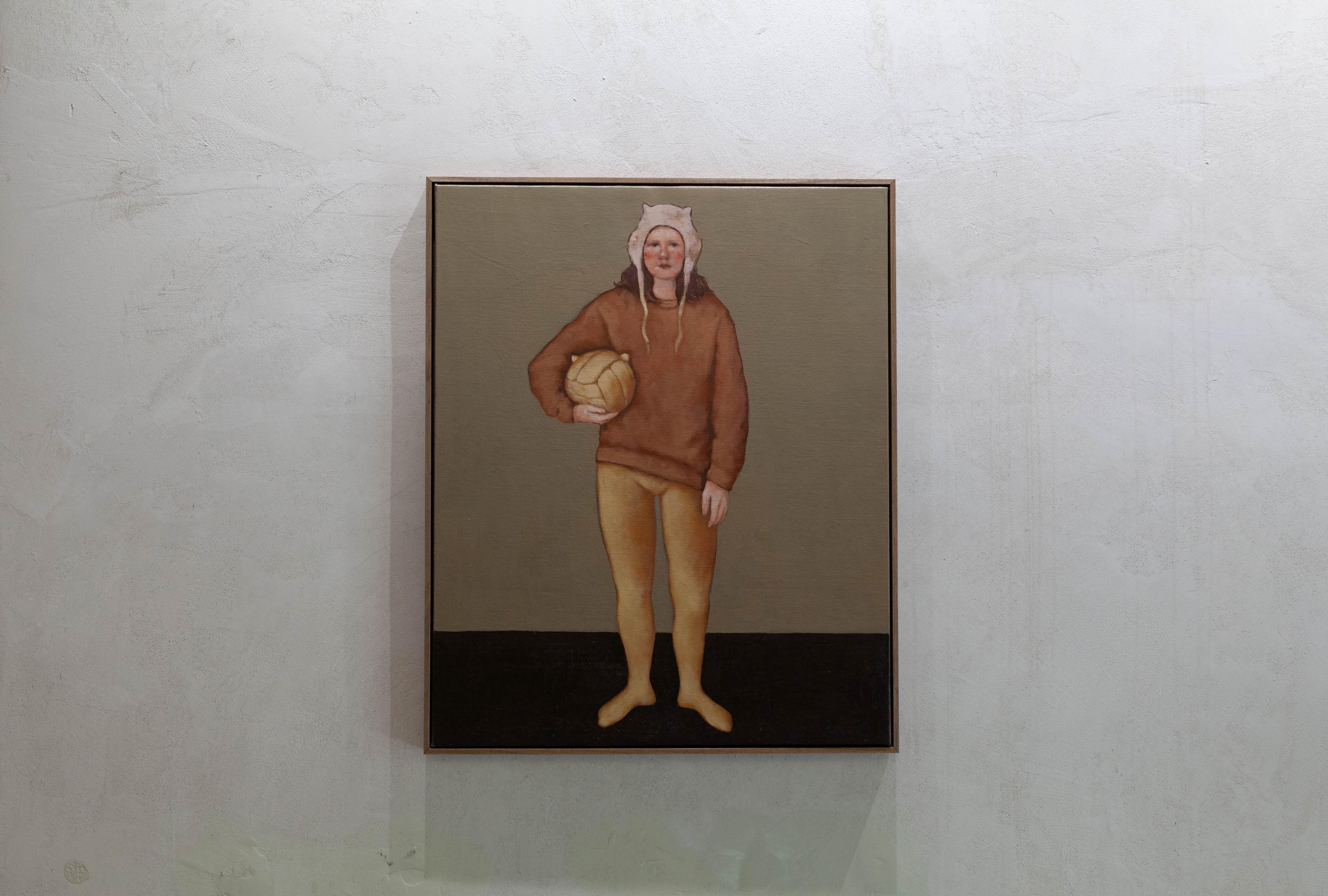 CONTEMPORARY Figuratives Mädchen Frauen Sport Ölgemälde Irinka Talakhadze im Angebot 4