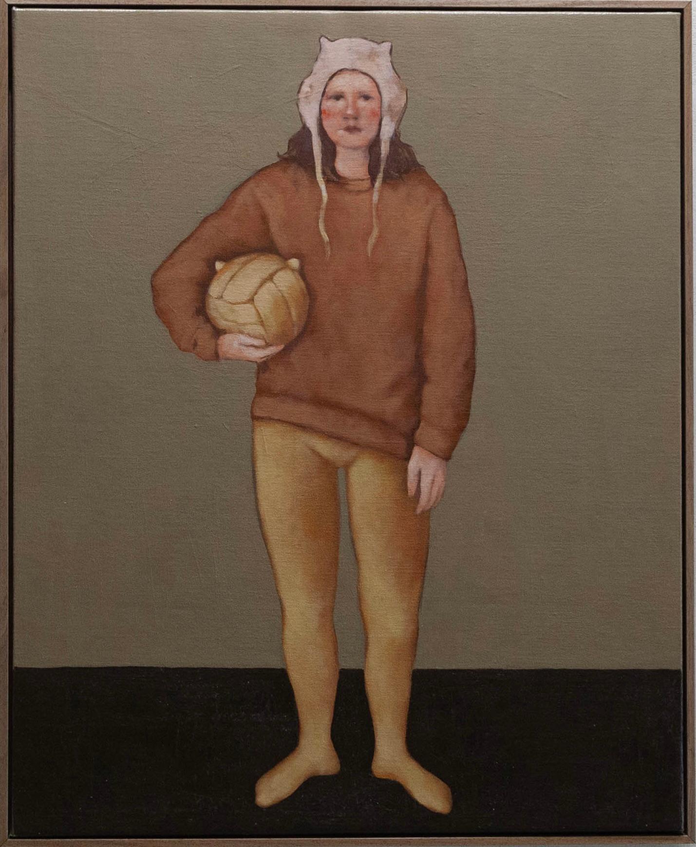 CONTEMPORARY Figuratives Mädchen Frauen Sport Ölgemälde Irinka Talakhadze im Angebot 6