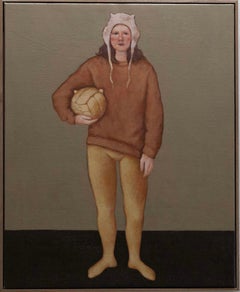CONTEMPORARY Figuratives Mädchen Frauen Sport Ölgemälde Irinka Talakhadze