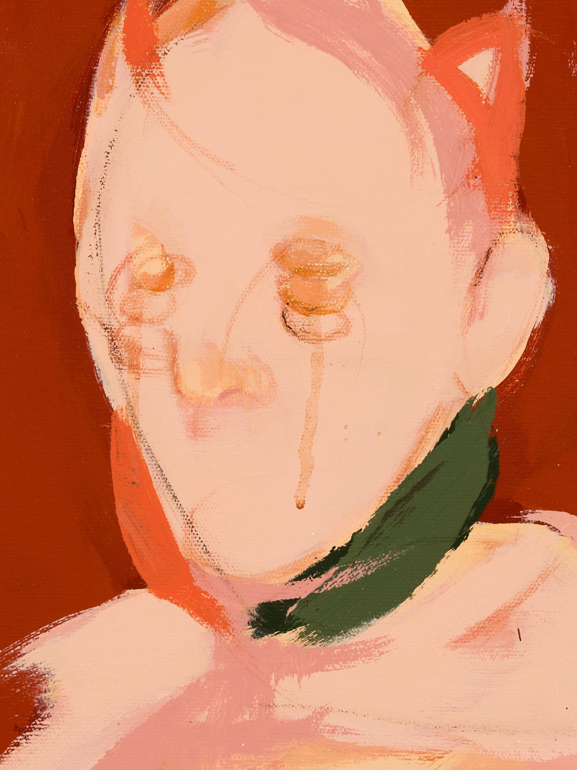 Persona adecuada - Painting Contemporáneo de Irinka Talakhadze