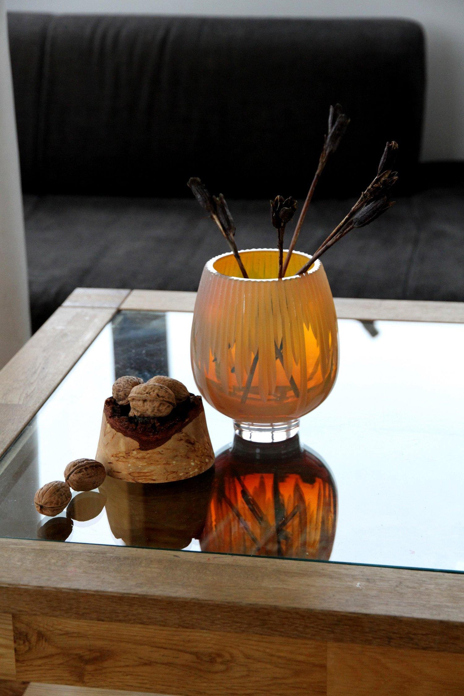Recipiente apilable Iris Ámbar Frida con Cortes, Pia Wüstenberg Hilado en venta