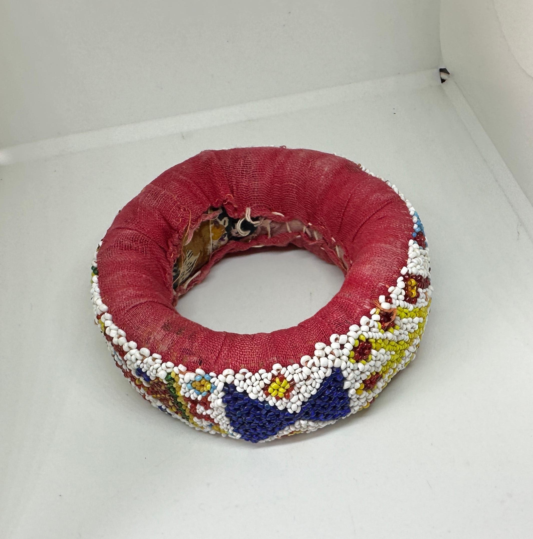 Iris Apfel Estate Personal Beaded Tribal Bracelet African Bangle Bracelet Bon état - En vente à New York, NY