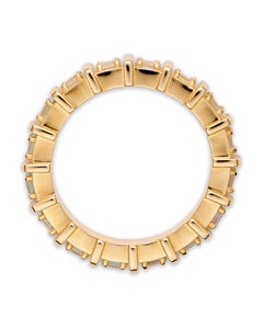 Gold Ring with Blue Apatite Natural Gemstones - US Size 6