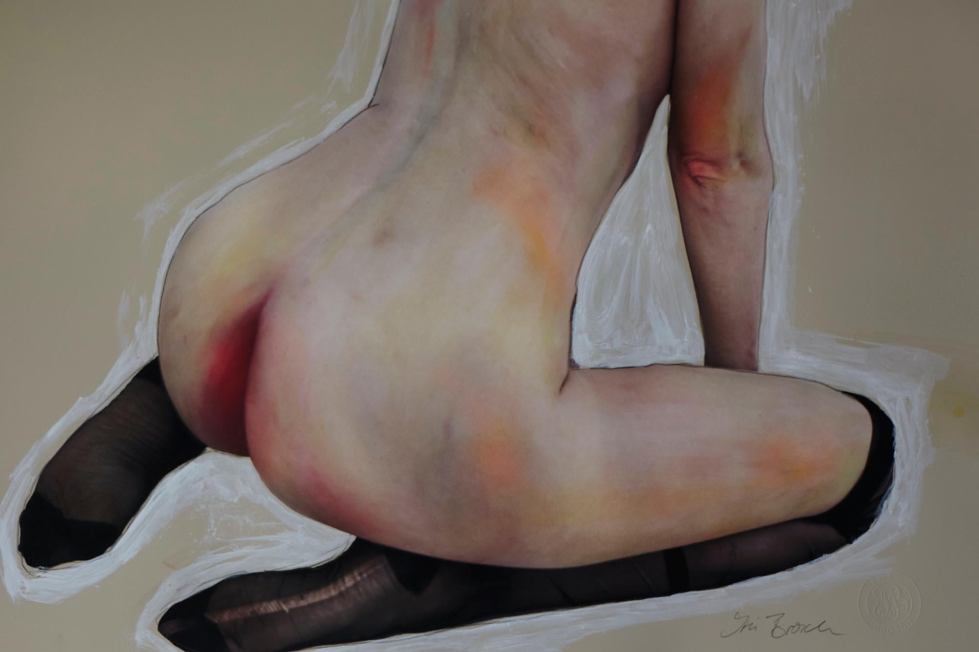 Iris Brosch Nude Photograph - DIE LAUFMASCHE; Homage to Egon Schiele