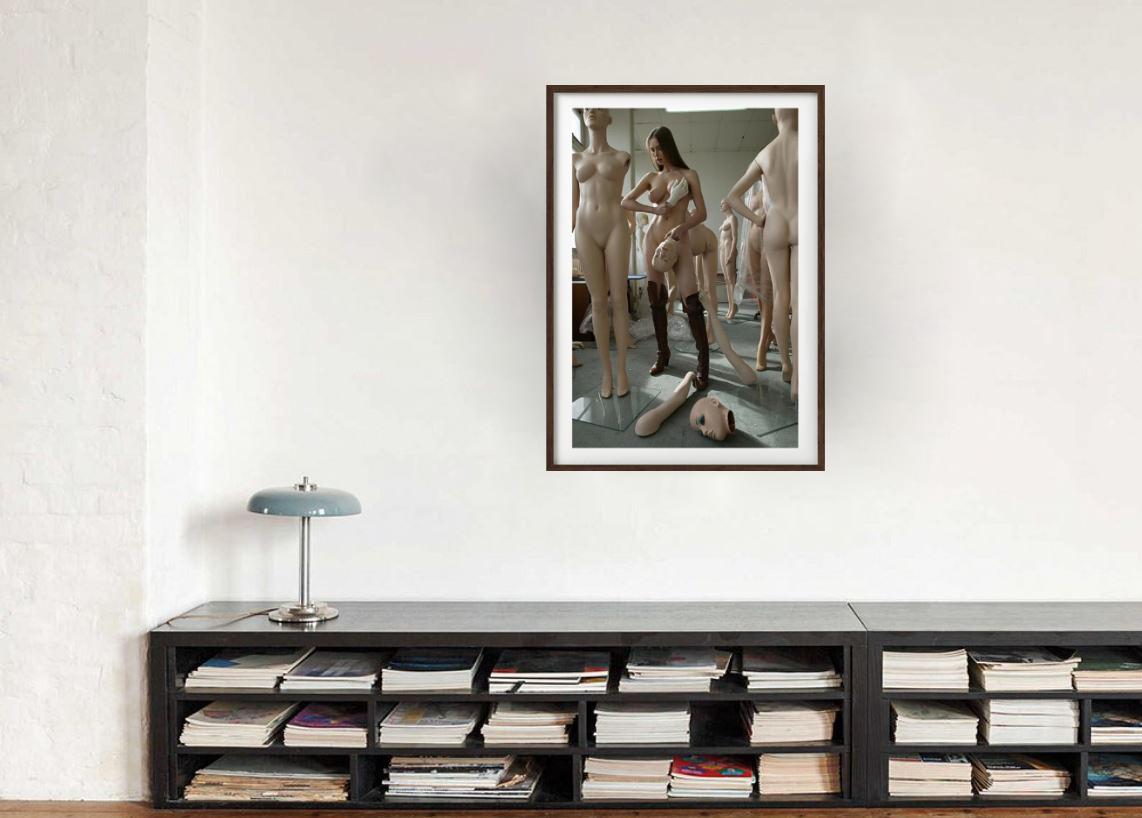 La Femme #4 - nude woman in between models, Fine Art Photography For Sale 5