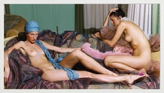 Lanzarote #1 - Double Nude on Sofas in Color, Fine Art Photography, 2000
