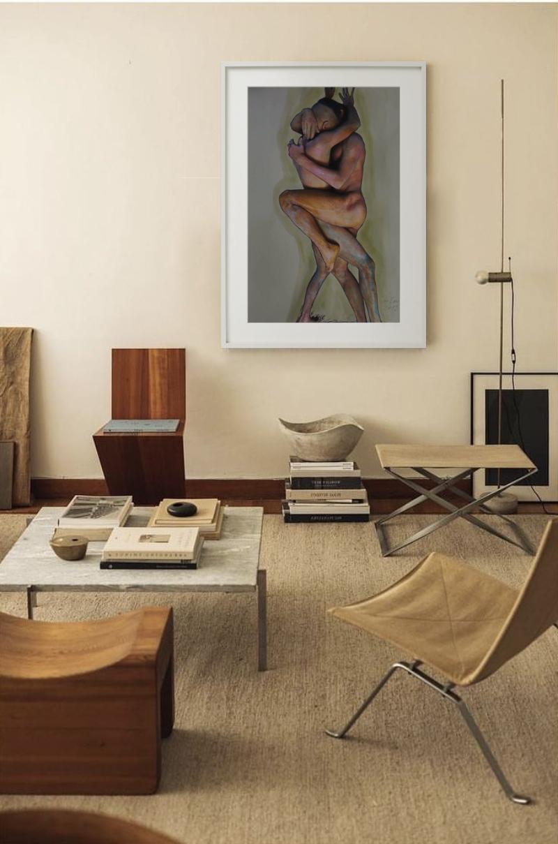 Leidenschaft - Double Nude with Body Paint, Fine Art Photography 2018 For Sale 7