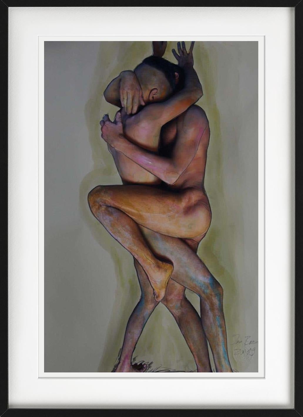 Leidenschaft - Double Nude with Body Paint, Fine Art Photography 2018 For Sale 3
