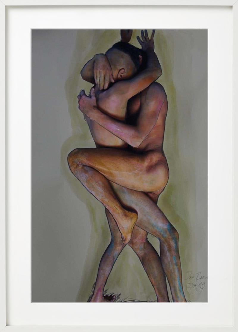 Leidenschaft - Double Nude with Body Paint, Fine Art Photography 2018 For Sale 6