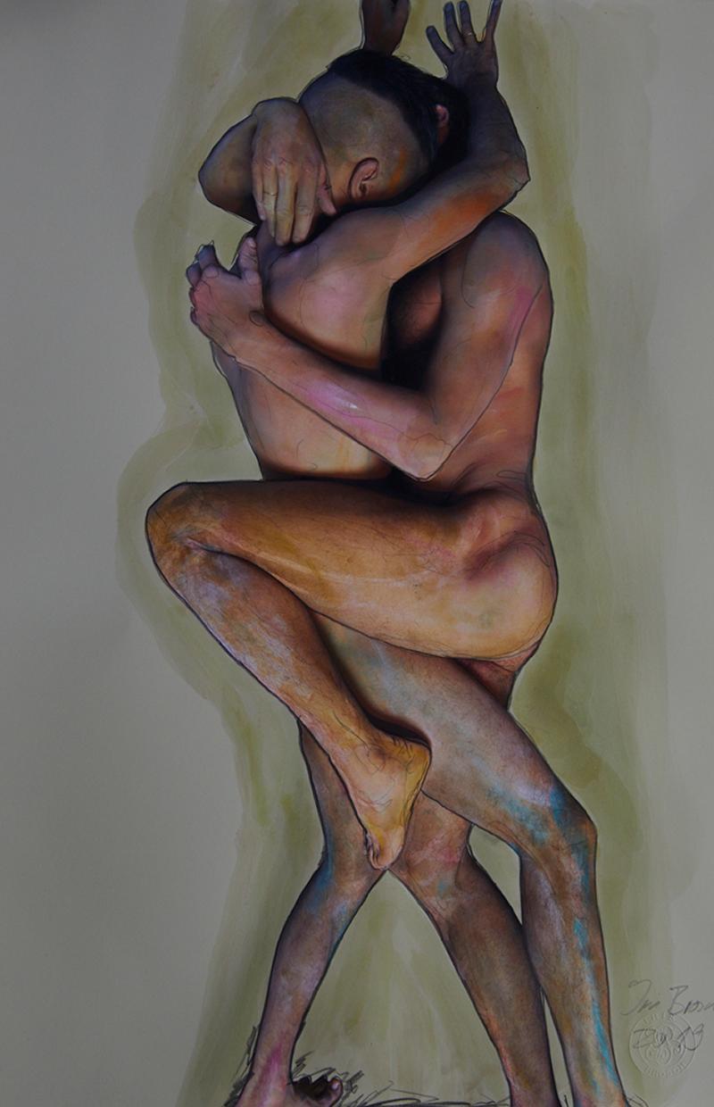 Iris Brosch Nude Photograph - Leidenschaft, Homage to Egon Schiele, nude
