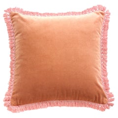 IRIS Camel Velvet Deluxe Handmade Decorative Cushion