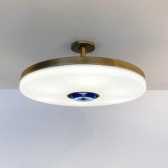 Plafoniera Iris di Gaspare Asaro-Bronzo Finitura Ottone