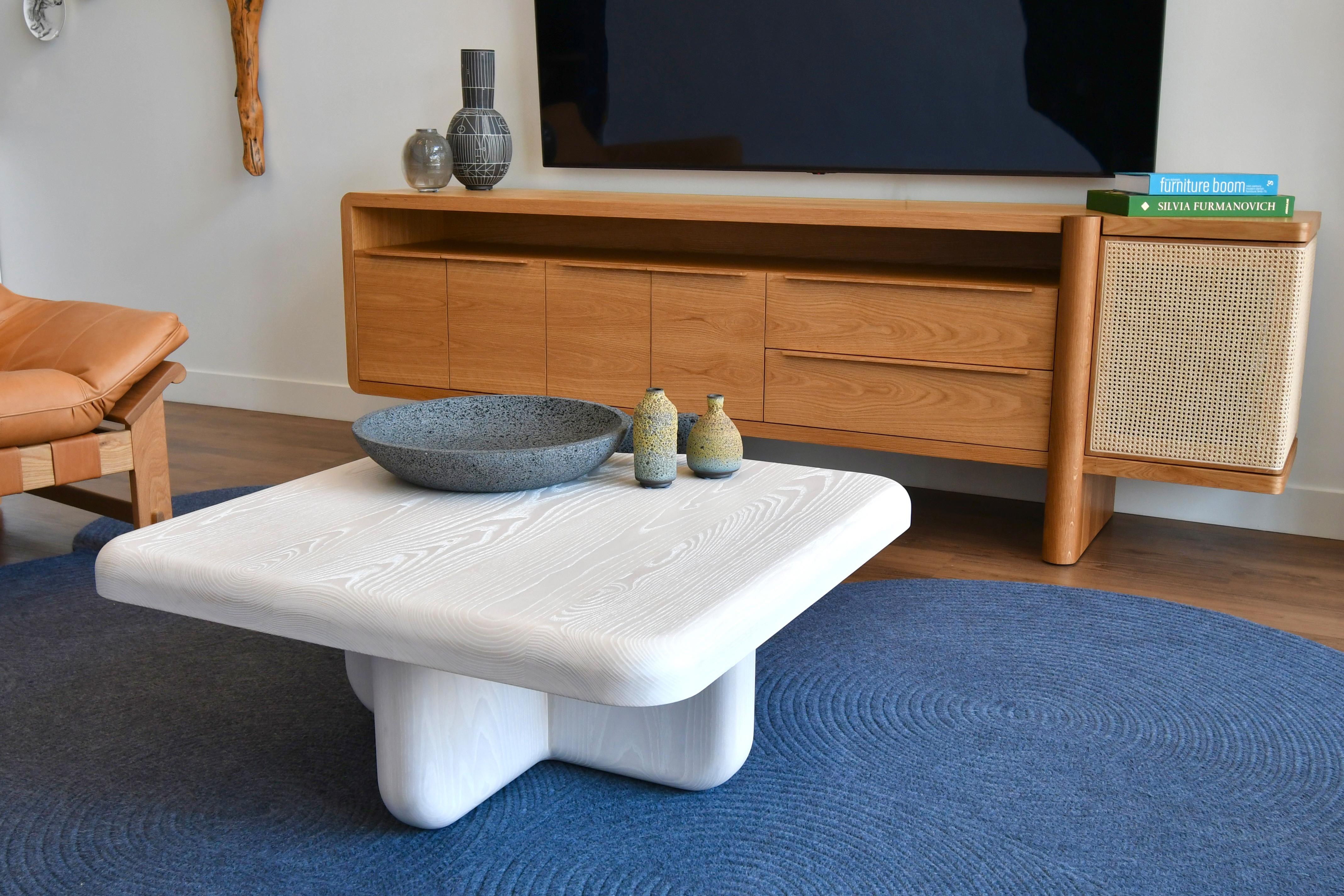 Bleached Iris Coffee Table For Sale